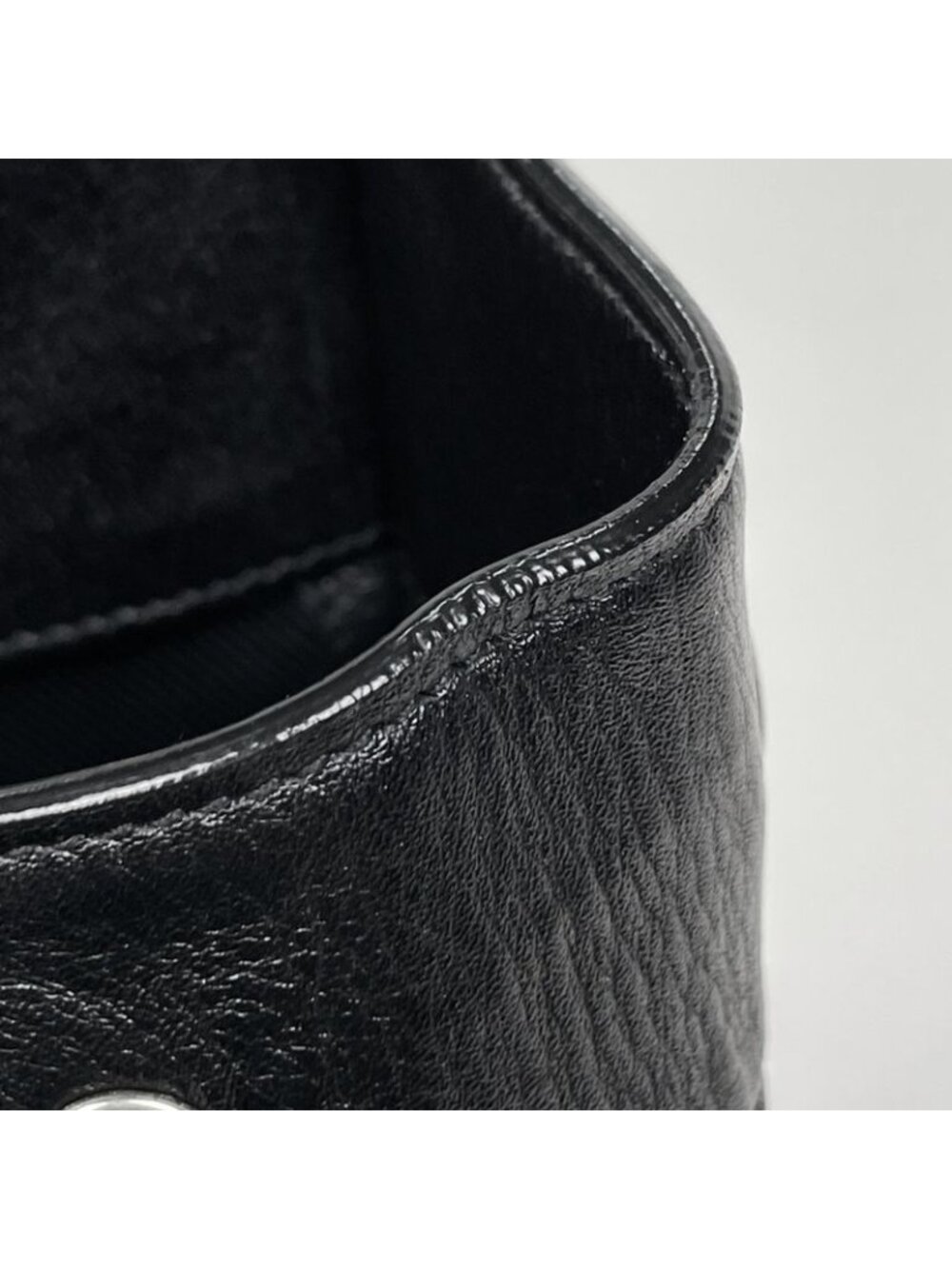 Saint Laurent Yves Rive Gauche Tote Leather Black - Picture 6 of 8